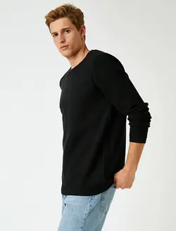 پلیور مردانه مشکی کوتون