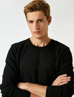 پلیور مردانه مشکی کوتون