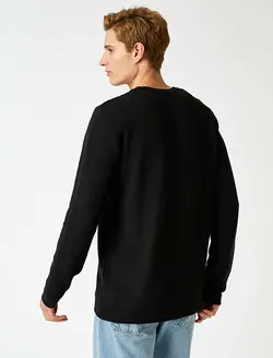 پلیور مردانه مشکی کوتون