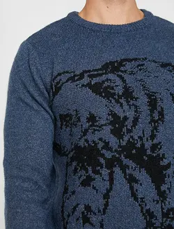 پلیور مردانه نیلی کوتون