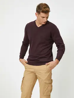 پلیور مردانه بنفش کوتون