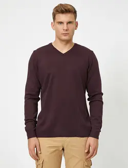 پلیور مردانه بنفش کوتون