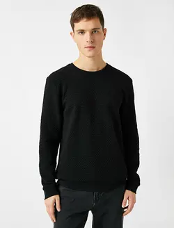 پلیور مردانه مشکی کوتون