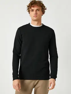 پلیور مردانه مشکی کوتون