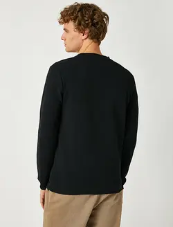 پلیور مردانه مشکی کوتون