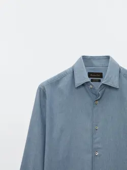 پیراهن جین مردانه آبی کمرنگ ماسیمودوتی