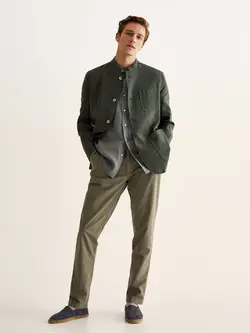 شلوار کتان مردانه سبز ماسیمودوتی