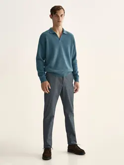 شلوار کتان مردانه آبی ماسیمودوتی