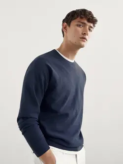 پلیور مردانه سرمه ای آبی ماسیمودوتی