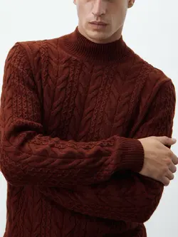 پلیور مردانه آجری ماسیمودوتی