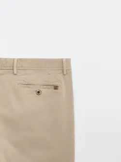 شلوار کتان مردانه بژ ماسیمودوتی