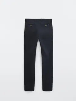 شلوار کتان مردانه سرمه ای آبی ماسیمودوتی