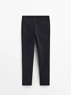 شلوار کتان مردانه سرمه ای آبی ماسیمودوتی