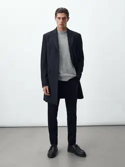 شلوار کتان مردانه سرمه ای آبی ماسیمودوتی