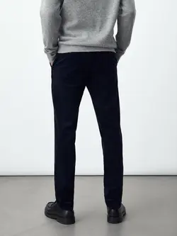 شلوار کتان مردانه سرمه ای آبی ماسیمودوتی