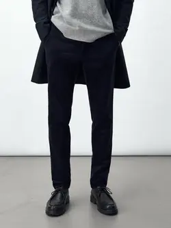 شلوار کتان مردانه سرمه ای آبی ماسیمودوتی