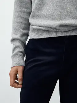 شلوار کتان مردانه سرمه ای آبی ماسیمودوتی