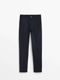 شلوار کتان مردانه سرمه ای آبی ماسیمودوتی