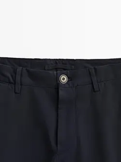 شلوار کتان مردانه سرمه ای آبی ماسیمودوتی