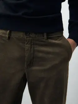 شلوار کتان مردانه خاکی ماسیمودوتی