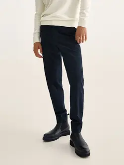 شلوار کتان مردانه سرمه ای آبی ماسیمودوتی