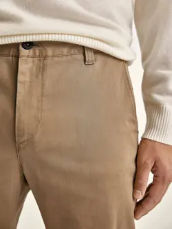 شلوار کتان مردانه بژ ماسیمودوتی