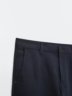 شلوار کتان مردانه سرمه ای آبی ماسیمودوتی