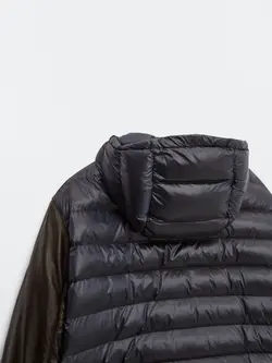 کاپشن چرم مردانه شکلاتی ماسیمودوتی