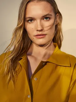 شومیز زنانه خردلی ماسیمودوتی