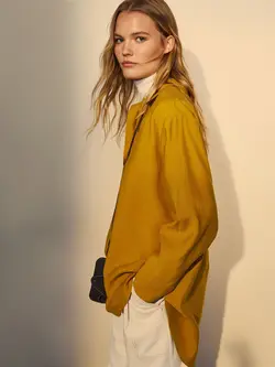 شومیز زنانه خردلی ماسیمودوتی