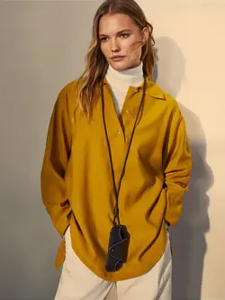 شومیز زنانه خردلی ماسیمودوتی