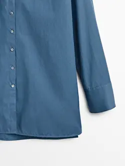 شومیز زنانه آبی تیره ماسیمودوتی