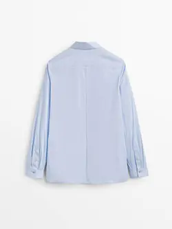 شومیز زنانه آبی کم رنگ ماسیمودوتی