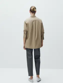 شومیز زنانه قهوه ای روشن ماسیمودوتی