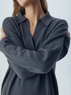 پیراهن بافت زنانه خاکستری ماسیمودوتی