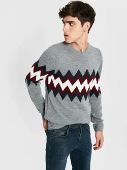 پلیور طرح دار مردانه ال سی وایکیکی