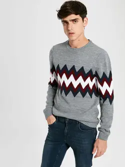 پلیور طرح دار مردانه ال سی وایکیکی