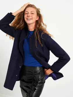 پالتو کوتاه ساده زنانه ال سی وایکیکی