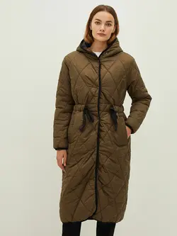 کاپشن بلند کلاه دار زنانه ال سی وایکیکی