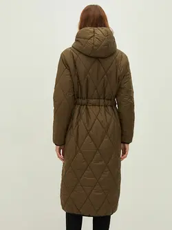 کاپشن بلند کلاه دار زنانه ال سی وایکیکی