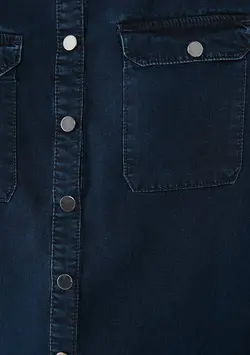 شومیز جین لیوسل زنانه ماوی