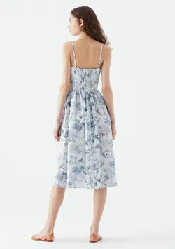 پیراهن میدی ویسکوز زنانه ماوی