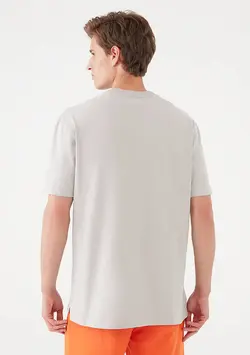 تی شرت نخی ساده مردانه ماوی