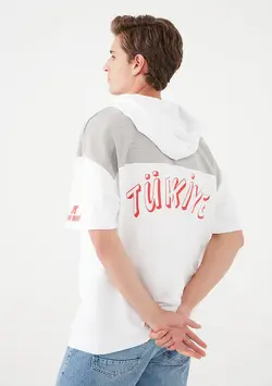 هودی آستین کوتاه مردانه ماوی