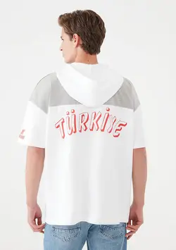 هودی آستین کوتاه مردانه ماوی