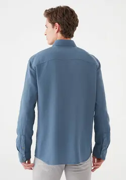 پیراهن جیب دار جذب مردانه ماوی