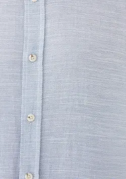 پیراهن آستین بلند مردانه ماوی