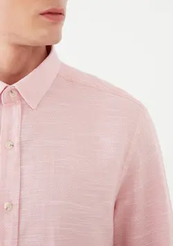 پیراهن آستین بلند مردانه ماوی