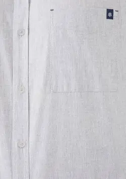 پیراهن آستین بلند جیب دار مردانه ماوی