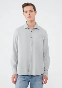 پیراهن جیب دار جذب مردانه ماوی